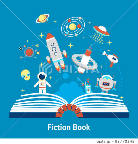 Fiction Book Illustration Fiction Book Illustration 93770348