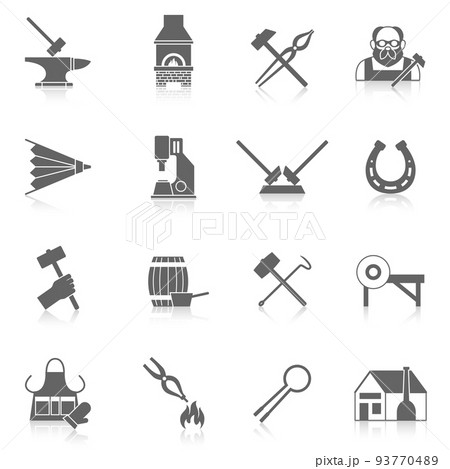 Blacksmith Icon Set Blacksmith Icon Set 93770489