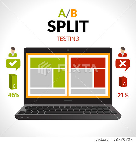Split Testing Concept Split Testing Concept 93770707