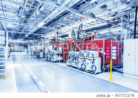 robots in a car plant 93772276