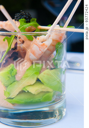 prawns with avocado prawns with avocado 93772424