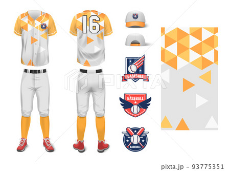 Baseball Uniform Realistic Mockup Baseball Uniform Realistic Mockup 93775351