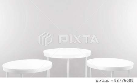Geometric shape background in the white and grey studio room, minimalist mockup for podium display or showcase, 3d rendering. Geometric shape background in the white and grey studio room, minimalist mockup for podium display or showcase, 3d rendering. 93776089