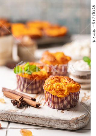 Sweet cottage cheese muffins Sweet cottage cheese muffins 93776516