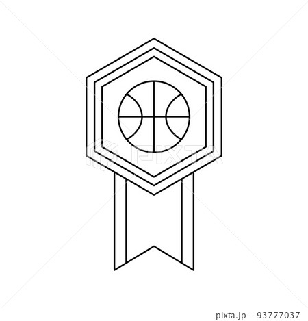 Coloring page with Medal for kids 93777037