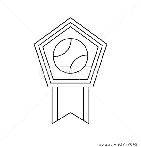 Coloring page with Medal for kids Coloring page with Medal for kids 93777049