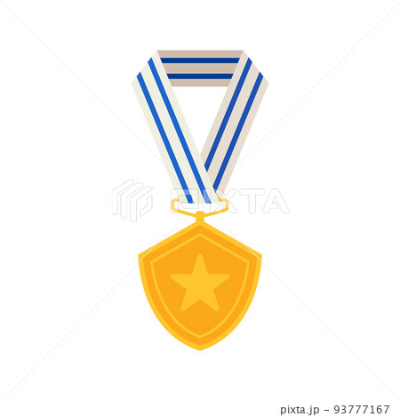 Medal isolated on white background 93777167