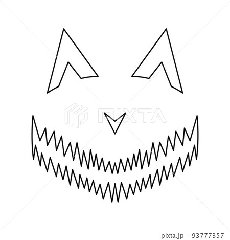 Coloring page with Face of halloween for kids Coloring page with Face of halloween for kids 93777357
