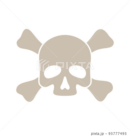 Skull and Crossbones isolated on white background 93777493