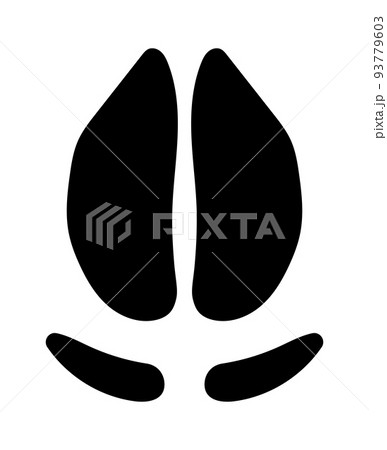 イノシシの足跡のイラスト素材