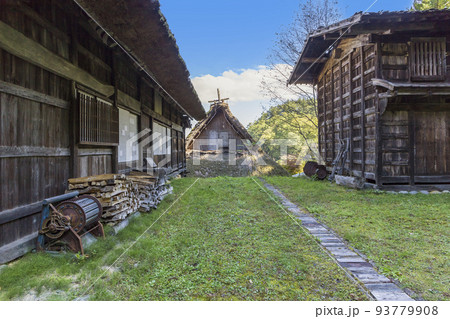 高山　飛騨の里　民俗村　合掌造り　民家　日本家屋 93779908