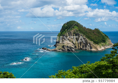 黄金岬から宝島の積丹ブルーの絶景  93779984