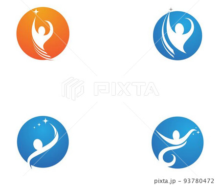 Human character logo sign illustration vector design Human character logo sign illustration vector design 93780472