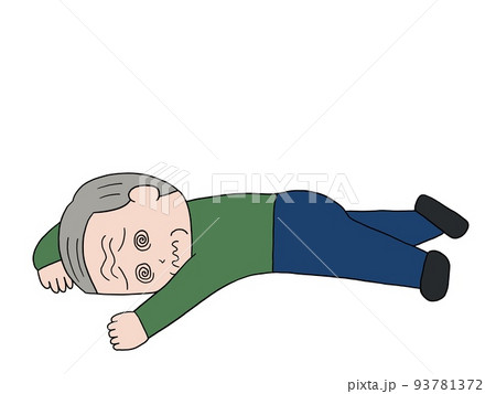 倒れた老人 93781372