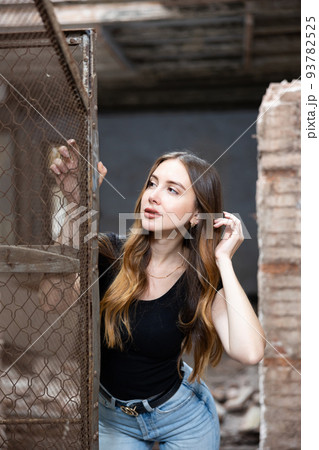 Photo of sensual young woman in abandoned house Photo of sensual young woman in abandoned house 93782525