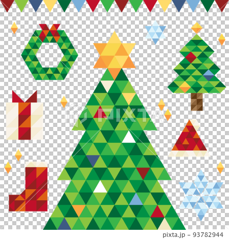 Christmas material set _ colorful Christmas material set _ colorful 93782944