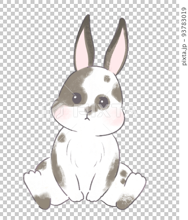 うさぎのイラスト　年賀素材　イースター 93783019