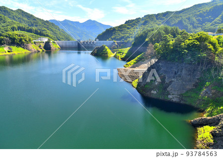 八ッ場大橋／八ツ場あがつま湖より八ッ場ダム方面を望む(群馬県長野原町)【2022.8】 93784563