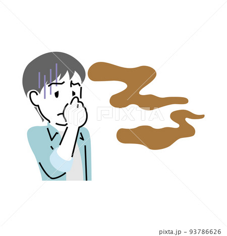 シンプルなタッチの嗅覚過敏の男性 93786626