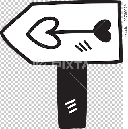 Hand Drawn cute road signs illustration on transparent background 93786679