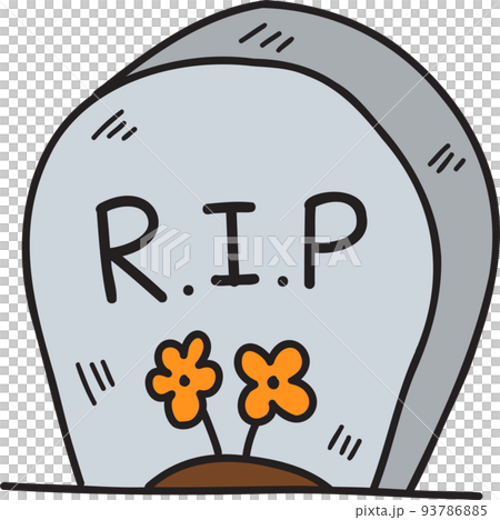 Grave, RIP Hand Drawn Halloween Illustration 12589327 PNG