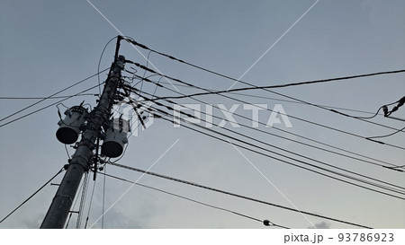 電柱 電柱 93786923