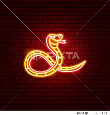 Snake Chinese Zodiac Neon 93788131