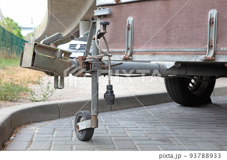 Trailer hitch on a trailer Trailer hitch on a trailer 93788933
