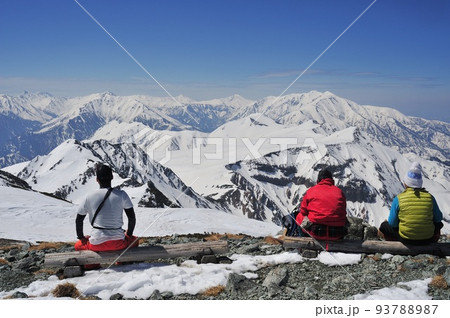 立山、浄土山から見る北アルプス南部の大展望 93788987
