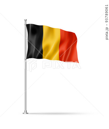 Belgian flag isolated on white Belgian flag isolated on white 93789061