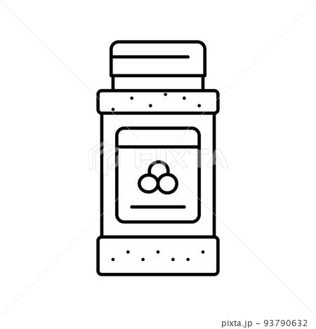 pepper in jar line icon vector illustration pepper in jar line icon vector illustration 93790632