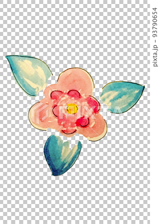 レトロな花 93790654