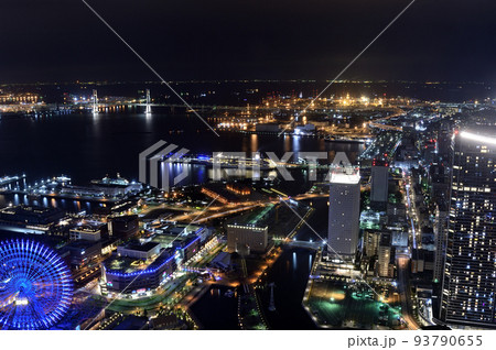 横浜 ランドマークタワー みなとみらい 夜景 93790655