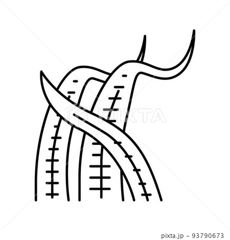 cryptocoryne balansae line icon vector illustration cryptocoryne balansae line icon vector illustration 93790673