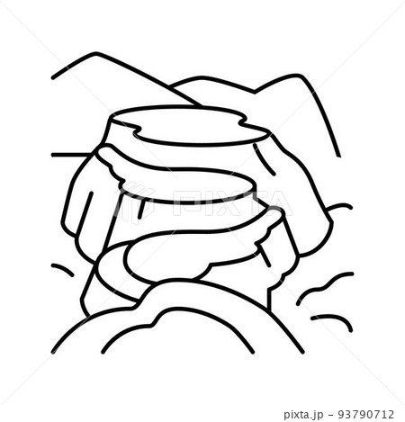 ciudad perdida line icon vector illustration 93790712
