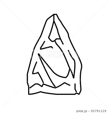 plastic bag line icon vector illustration 93791129