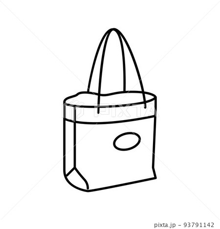 tote bag line icon vector illustration 93791142