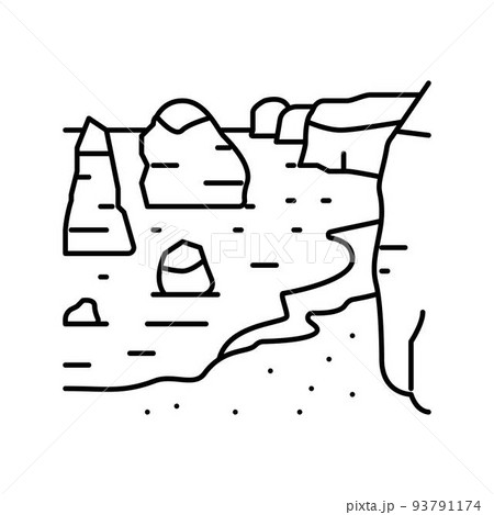 twelve apostles line icon vector illustration 93791174