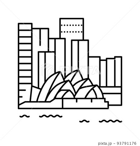 port jackson line icon vector illustration 93791176