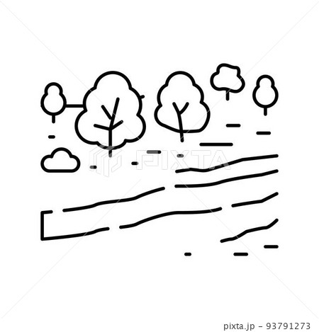 serengeti national park line icon vector illustration serengeti national park line icon vector illustration 93791273