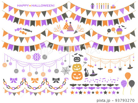 ガーランド ハロウィン セット(ナチュラル系) ガーランド ハロウィン セット(ナチュラル系) 93793270