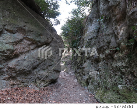 鎌倉七口の名越切通（第一切通・最狭部） 93793861