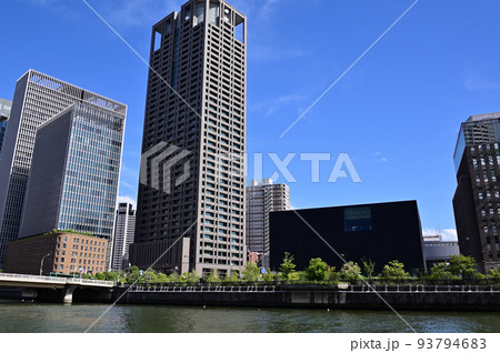 堂島川田蓑橋沿い風景 93794683