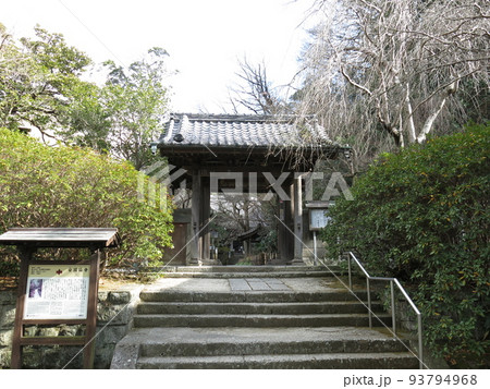 鎌倉市の安国論寺(山門) 鎌倉市の安国論寺(山門) 93794968