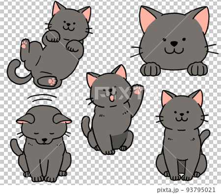 set of black cats 93795021