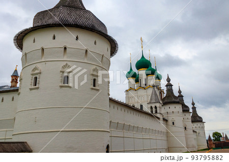 Architectural ensemble of the Rostov Kremlin in Rostov Veliky, Russia. Golden ring of Russia 93795882