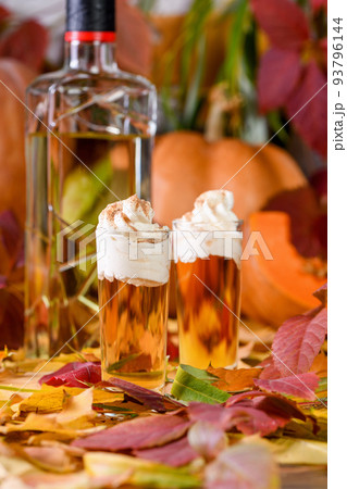 Boozy Pumpkin Pie Shooters Boozy Pumpkin Pie Shooters 93796144