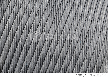 Steel rope, abstract industrial background photo Steel rope, abstract industrial background photo 93796239