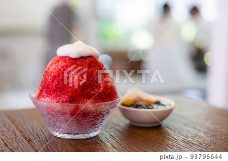 Iced prickly pear sorbet in restaurant 93796644