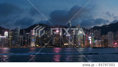Victoria harbor, Hong Kong 21 May 2020 Victoria harbor, Hong Kong 21 May 2020 93797302